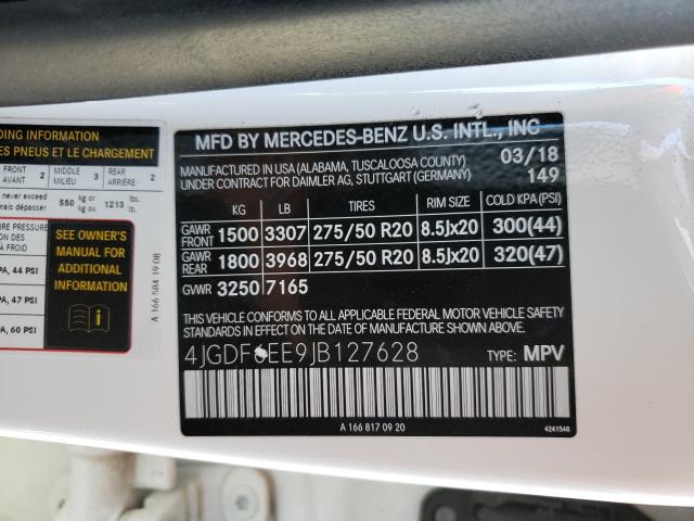 2018 MERCEDES-BENZ GLS 450 4M 4JGDF6EE9JB127628