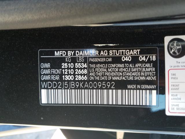 2019 MERCEDES-BENZ CLS 450 WDD2J5JB9KA009592