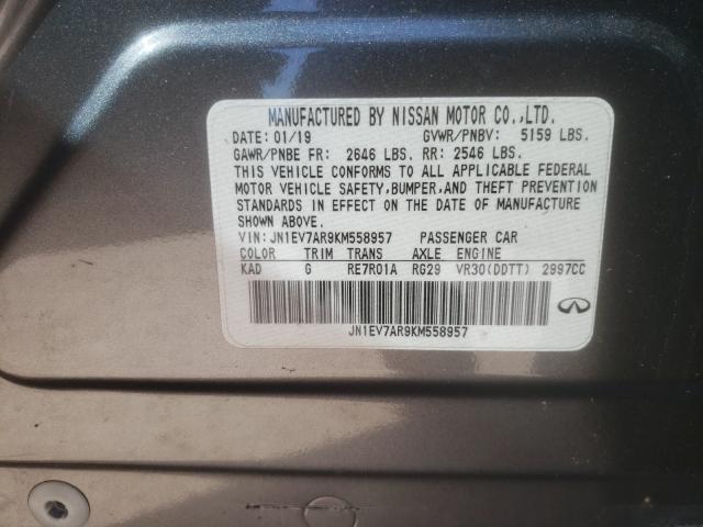 2019 INFINITI Q50 JN1EV7AR9KM558957