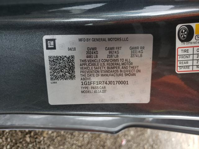 2018 CHEVROLET CAMARO SS 1G1FF1R74J0170001