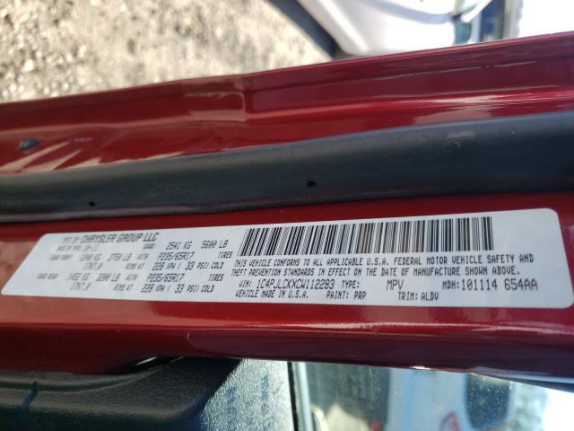 2012 JEEP LIBERTY LI 1C4PJLCKXCW112283