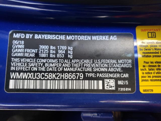 2019 MINI COOPER S WMWXU3C58K2H86679