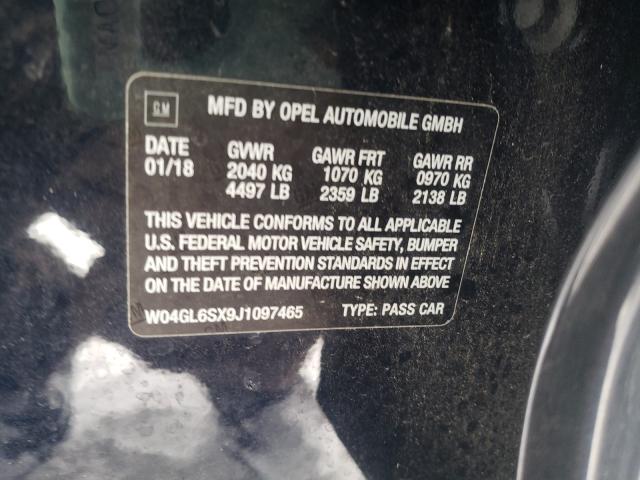2018 BUICK REGAL W04GL6SX9J1097465