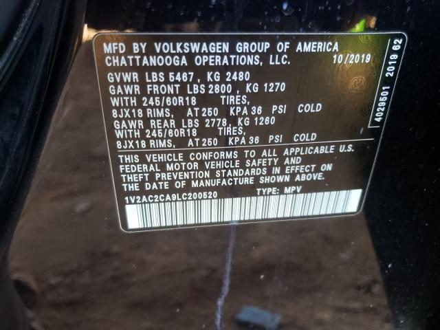 2020 VOLKSWAGEN ATLAS CROS 1V2AC2CA9LC200520