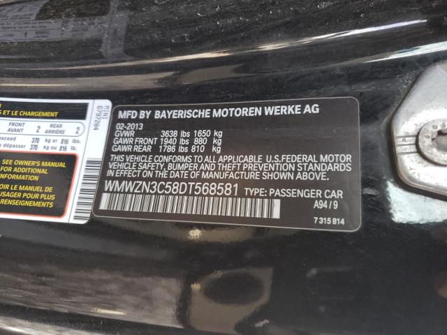 2013 MINI COOPER WMWZN3C58DT568581