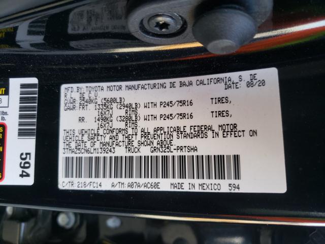 2020 TOYOTA TACOMA DOU - 3TMAZ5CN6LM139243