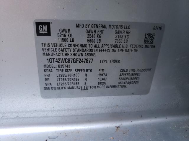 2016 GMC SIERRA K35 1GT42WC87GF247877