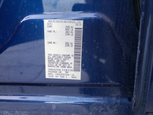 2019 NISSAN LEAF S 1N4AZ1CP2KC318556