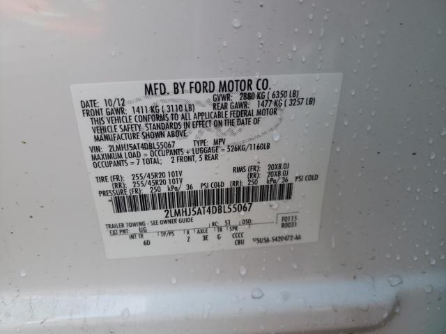 2013 LINCOLN MKT 2LMHJ5AT4DBL55067