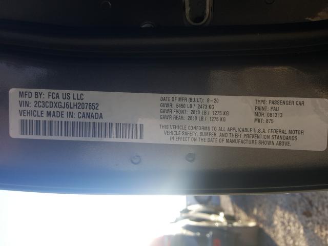 2020 DODGE CHARGER SC 2C3CDXGJ6LH207652