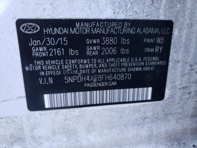 2015 HYUNDAI ELANTRA LI 5NPDH4AE8FH640870