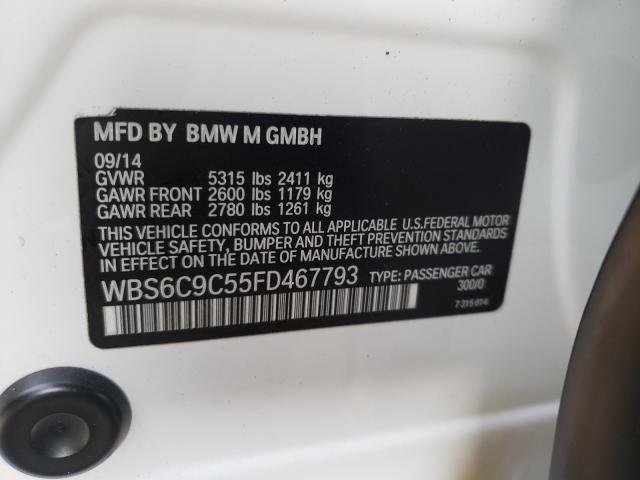 2015 BMW M6 GRAN CO WBS6C9C55FD467793