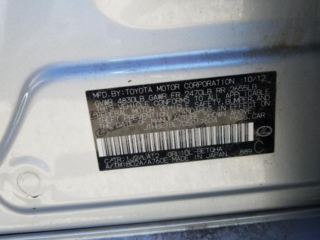2013 LEXUS GS 350 JTHBE1BL7D5017604