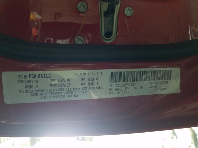 2015 DODGE DART GT 1C3CDFEB0FD414707