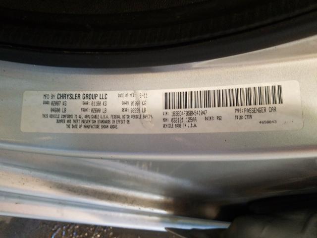2011 DODGE AVENGER EX 1B3BD4FB5BN541047