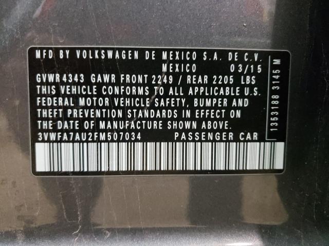 2015 VOLKSWAGEN GOLF SPORT 3VWFA7AU2FM507034
