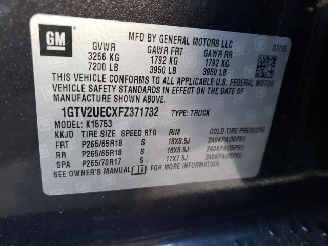 2015 GMC SIERRA K15 - 1GTV2UECXFZ371732