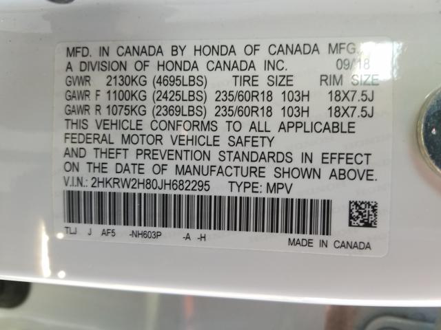 2018 HONDA CR-V EXL - 2HKRW2H80JH682295