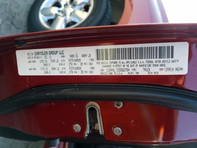 2013 RAM 1500 SLT - 1C6RR6LT2DS562764