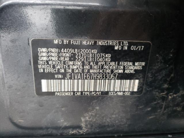 2017 SUBARU WRX PREMIU JF1VA1F67H9833067