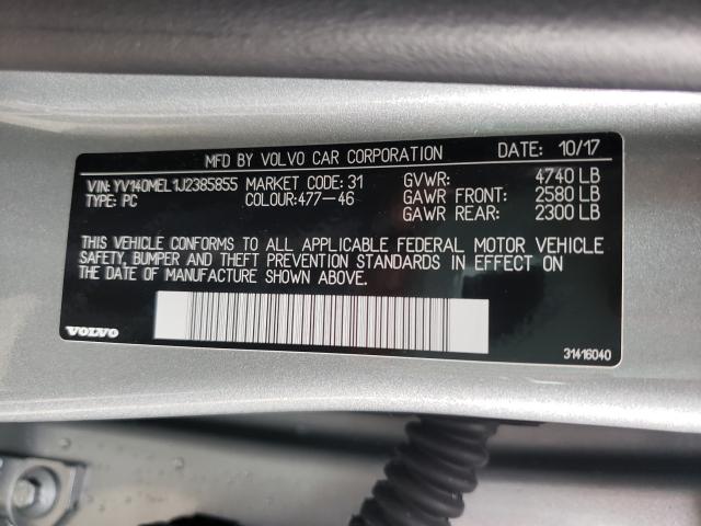 2018 VOLVO V60 T5 DYN YV140MEL1J2385855