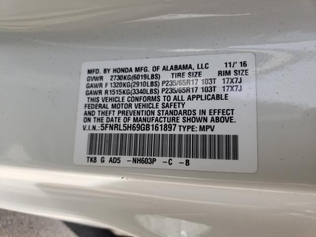 2016 HONDA ODYSSEY EX 5FNRL5H69GB161897