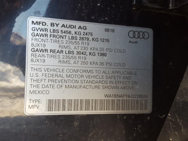2018 AUDI Q5 PREMIUM WA1BNAFY4J2226524
