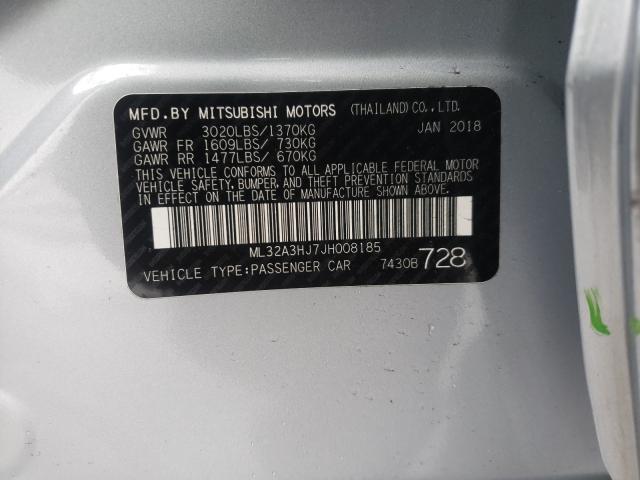 2018 MITSUBISHI MIRAGE ES ML32A3HJ7JH008185