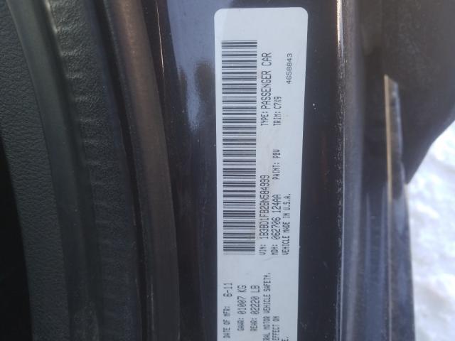 2011 DODGE AVENGER MA 1B3BD1FB2BN584999