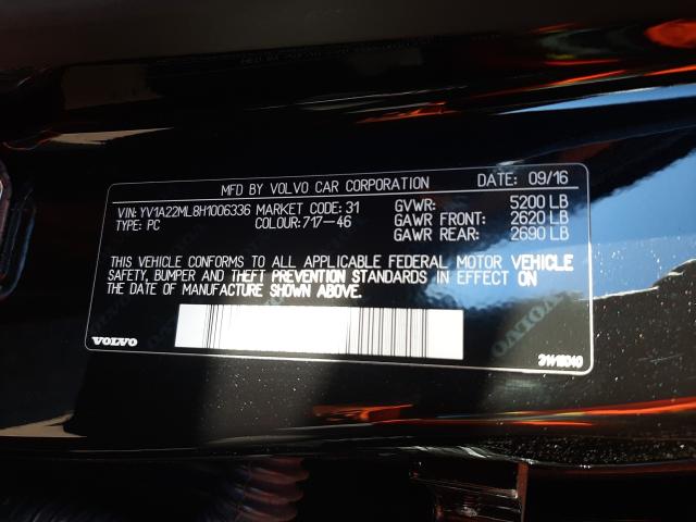 2017 VOLVO S90 T6 INS YV1A22ML8H1006336
