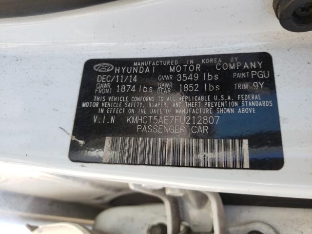2015 HYUNDAI ACCENT GS KMHCT5AE7FU212807