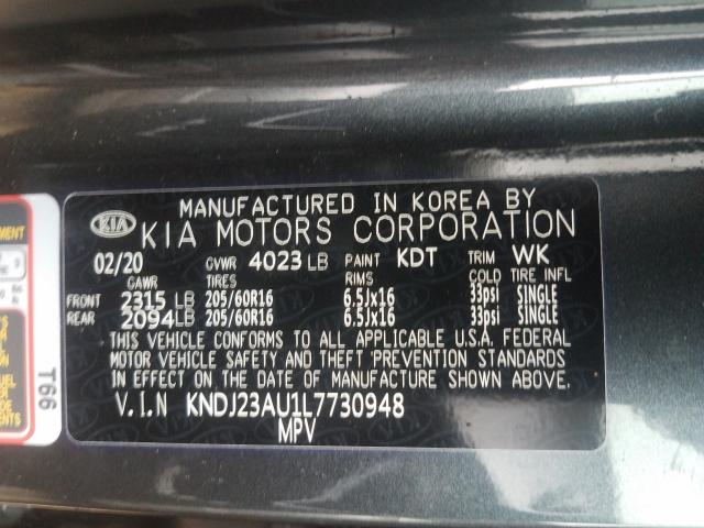 2020 KIA SOUL LX KNDJ23AU1L7730948