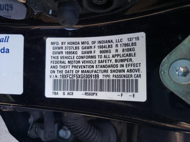 2016 HONDA CIVIC LX 19XFC2F5XGE009189