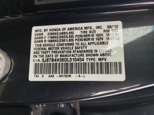 2013 ACURA RDX 5J8TB4H36DL010454