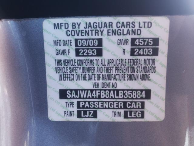 2010 JAGUAR XK PORTFOL SAJWA4FB8ALB35884