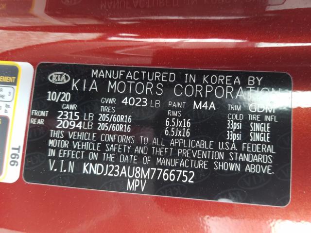 2021 KIA SOUL LX KNDJ23AU8M7766752