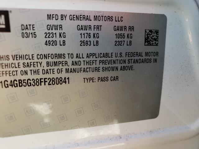 1G4GB5G38FF280841 Buick Lacrosse