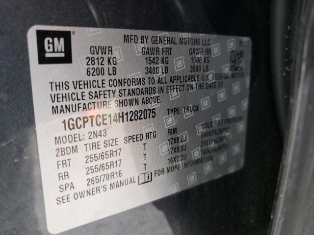2017 CHEVROLET COLORADO L - 1GCPTCE14H1282075