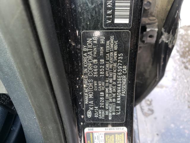 2014 KIA RIO EX KNADN4A36E6397735