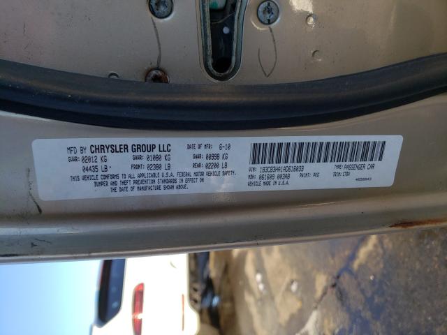 2010 DODGE CALIBER MA 1B3CB3HA1AD616033