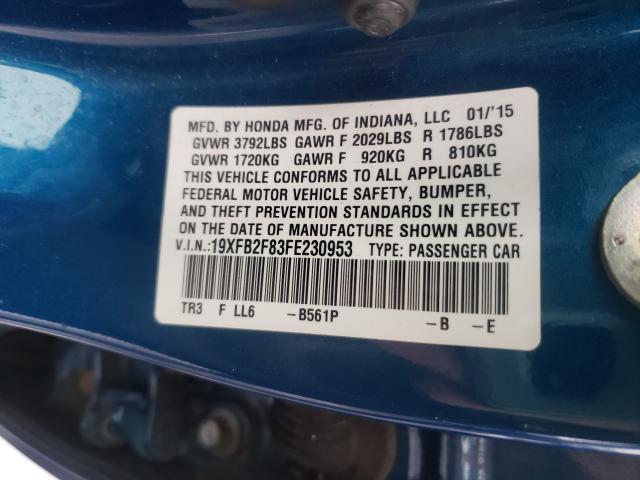 2015 HONDA CIVIC EX 19XFB2F83FE230953