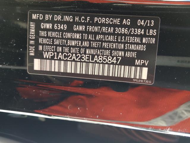 2014 PORSCHE CAYENNE TU WP1AC2A23ELA85847