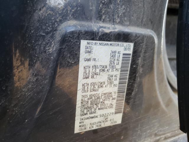 2010 NISSAN XTERRA OFF 5N1AN0NW0AC502229
