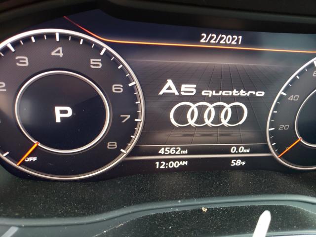 2019 AUDI A5 PREMIUM WAUYNGF5XKN010554