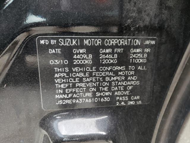 2010 SUZUKI KIZASHI SE JS2RE9A37A6101630