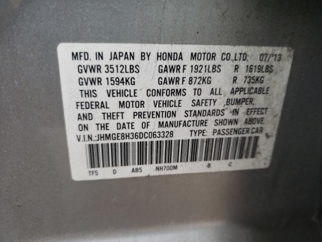 2013 HONDA FIT JHMGE8H36DC063328