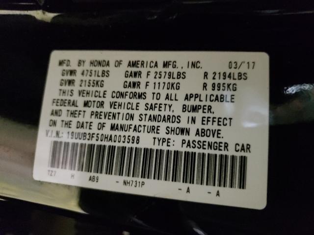 2017 ACURA TLX TECH 19UUB3F50HA003598