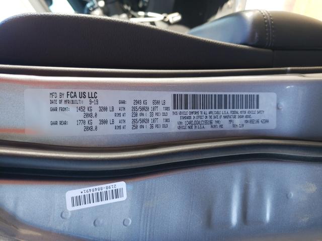 2020 DODGE DURANGO GT 1C4RDJDGXLC155196