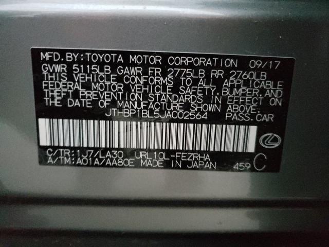 2018 LEXUS GS-F JTHBP1BL5JA002564