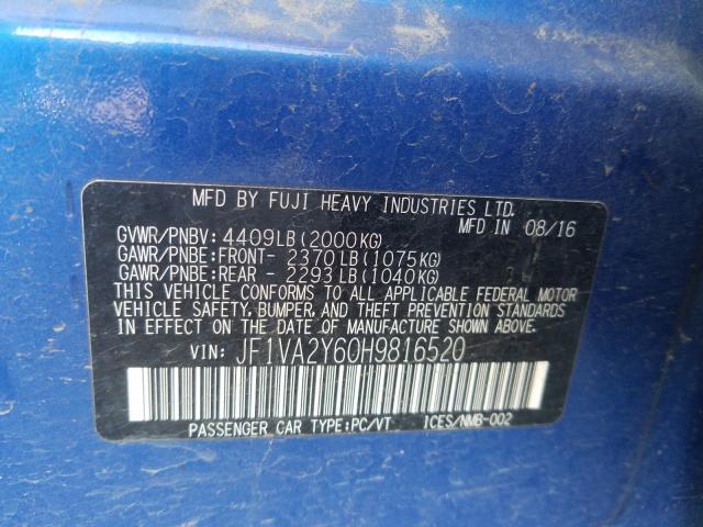 2017 SUBARU WRX STI LI - JF1VA2Y60H9816520
